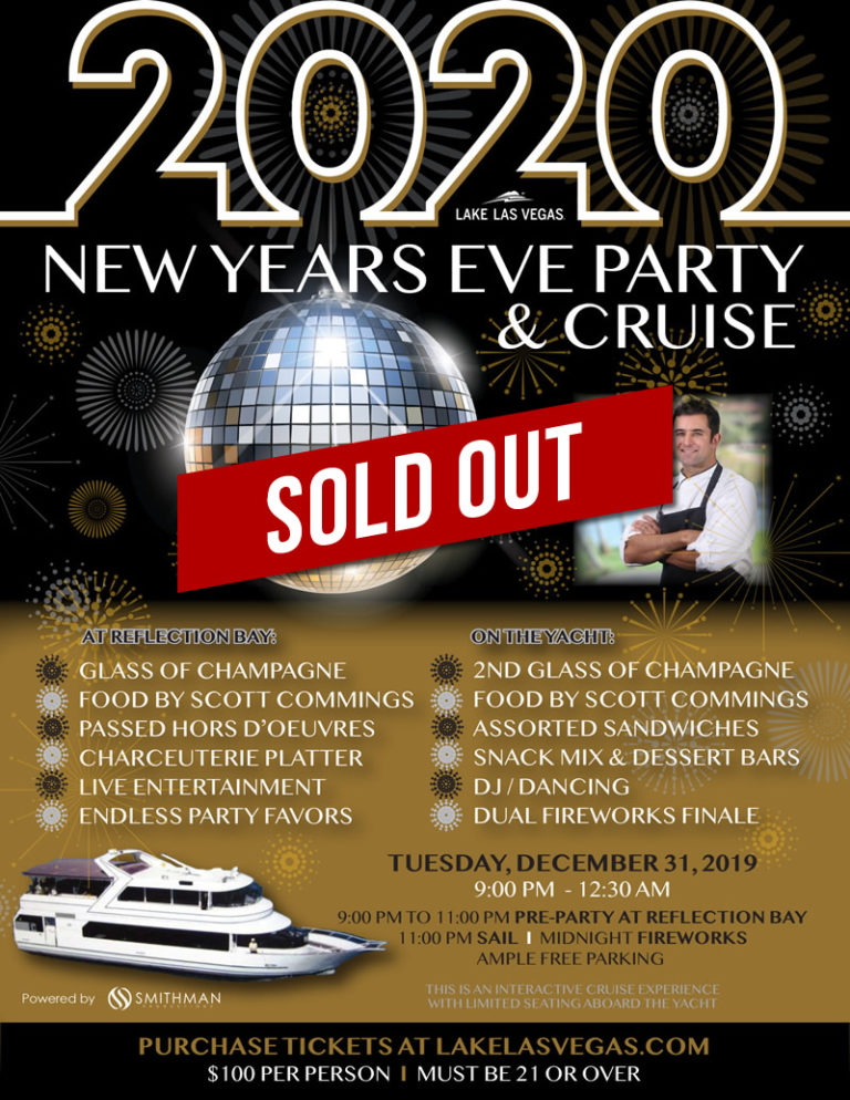 New Years Eve Party & Cruise Lake Las Vegas