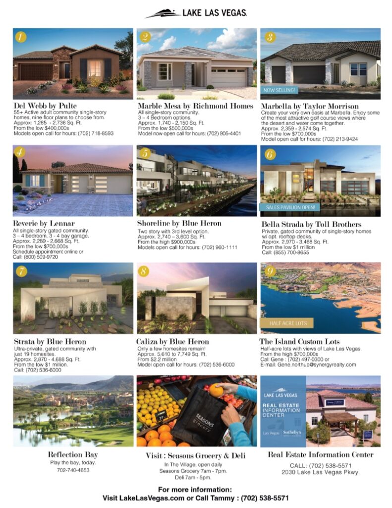 Luxury New Homes from the Mid $300,000s - Lake Las Vegas